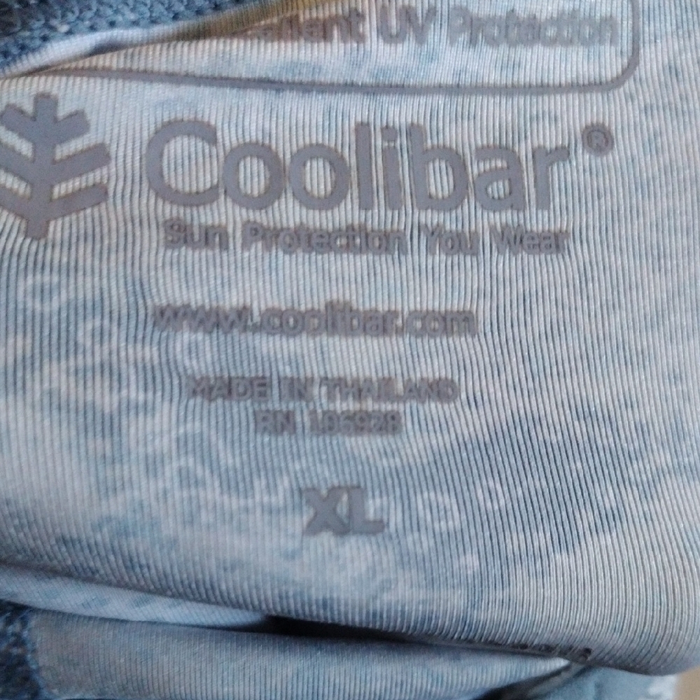 Coolibar Kids' Rashguard - Blue and White - Picture 3 of 3